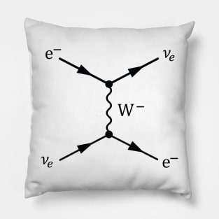 Weak Interaction Feynman Diagram Pillow