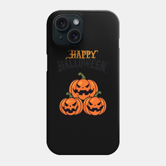 Happy Halloween Pumpkin Phone Case by Creativity Apparel