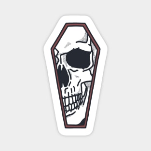 Skull Coffin Artwork Magnet