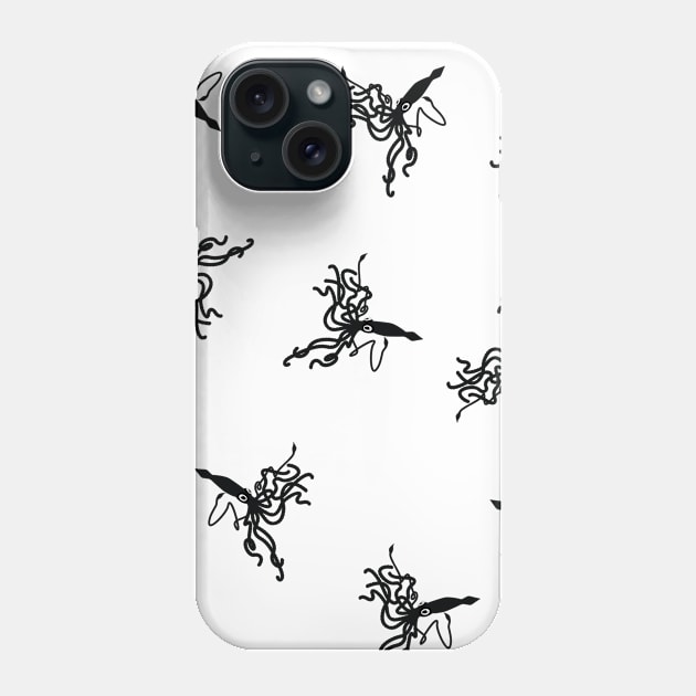 Tiny Giants Squids Phone Case by TooCoolUnicorn