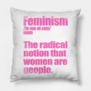 Definition of Feminism Pillow