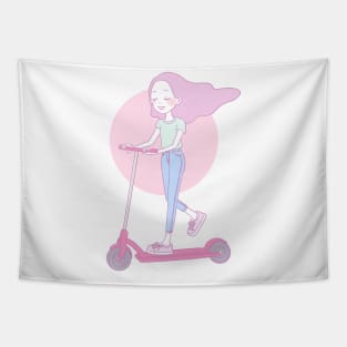Scooter Girl Tapestry