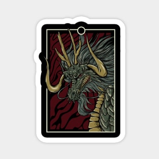 Mythical Beast Dragon Pirate Magnet