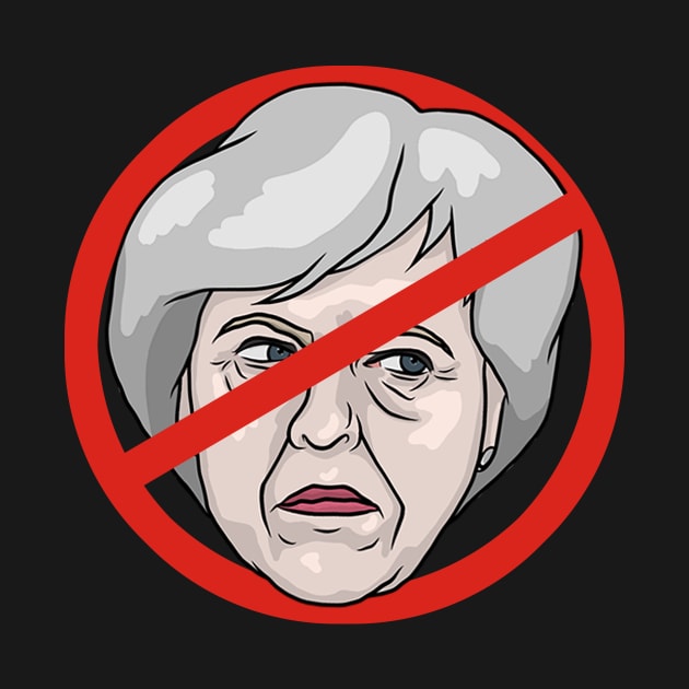 Theresa May No Road Sign Illustration by MelancholyDolly