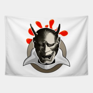 Devil Devil Samurai Mask Tapestry