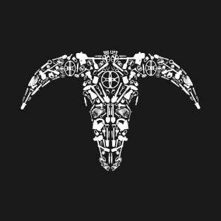 Metal Detecting Bull Skull T-Shirt