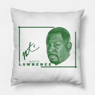 martin lawrence with-signature Pillow