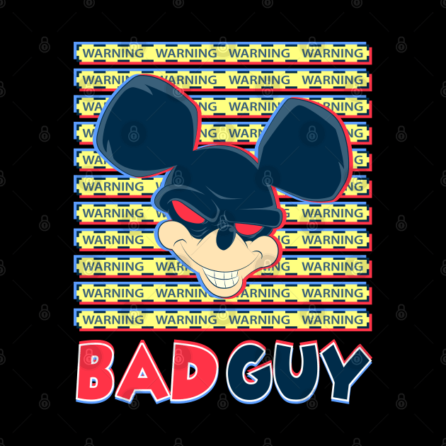 Warning Bad Guy(Mouse) cartoon by Juka