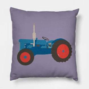 Blue tractor Illustration_No_01 Pillow