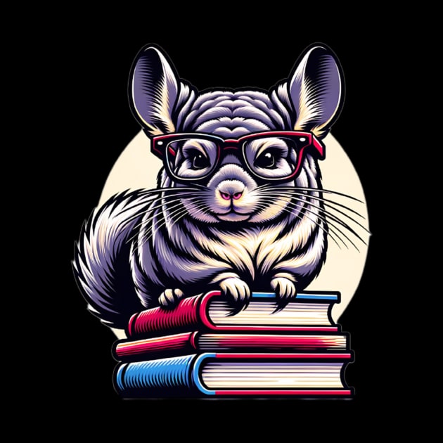 Chinchilla And Books by The Jumping Cart