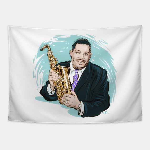 Cannonball Adderley - An illustration by Paul Cemmick Tapestry by PLAYDIGITAL2020