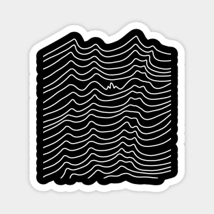 Make Waves - Funny Middle Finger Minimal Design Magnet