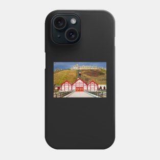 Saltburn by the Sea Pier and cliff lift Phone Case