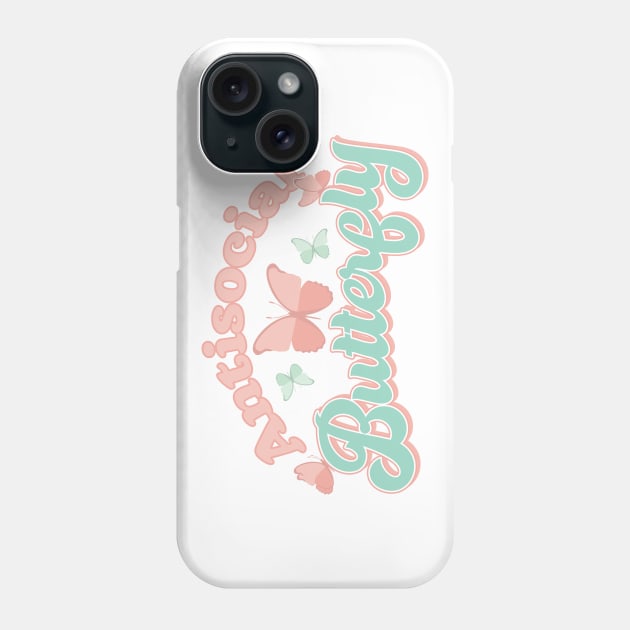Antisocial Butterfly Phone Case by The Daydreamer's Workshop