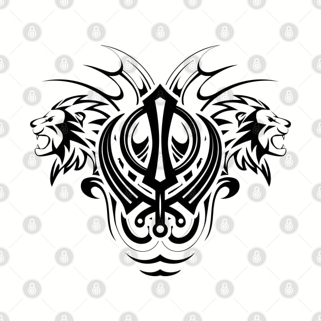 Decorative Sikh Khanda symbol by Nartissima