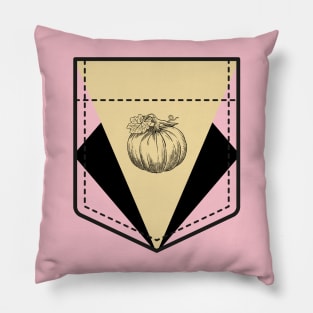 Minimalistc pocket desigh with pumpkin Pillow