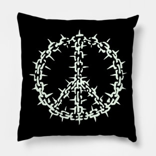 Spiked Peace Pillow