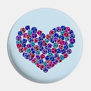 Dice Love | RPG Heart Pin