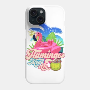 Pink Flamingo, Vacay Mode on, Summer Holiday Flamingo Phone Case