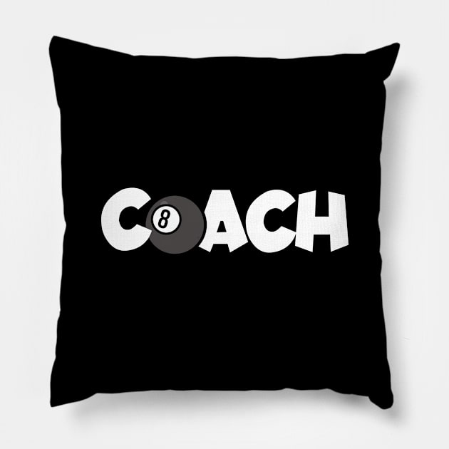 Billiards Coach Pillow by maxcode