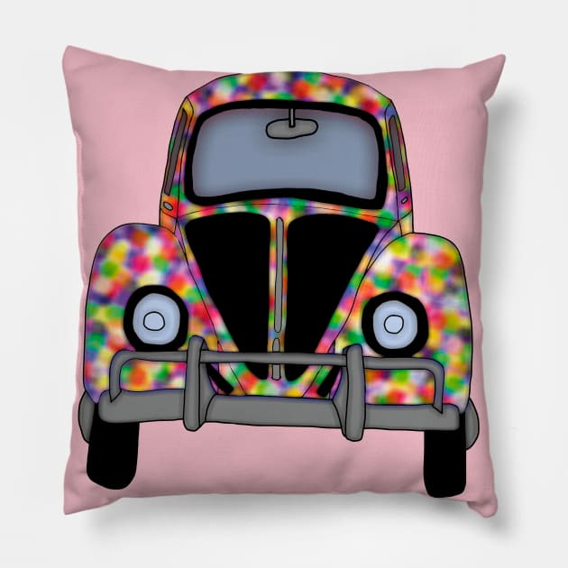 vocho colorido Pillow by helenheredia