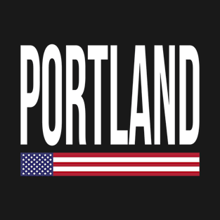 Portland City Pride USA Flag T-Shirt