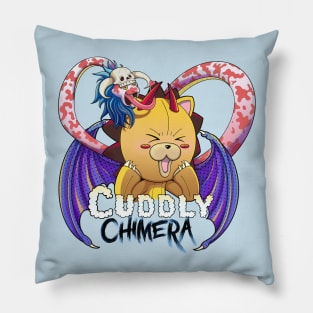 Vintage anime kawaii cuddly chimera Pillow