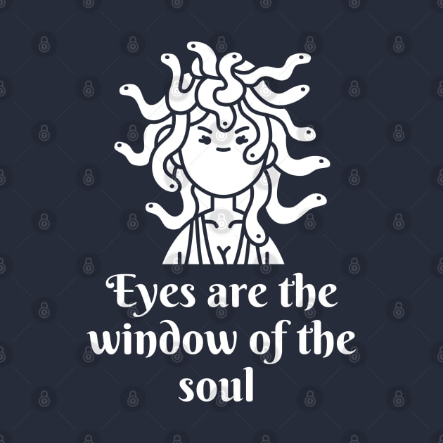 Medusa Gorgon Head Anti social Mythology joke by Witchy Ways