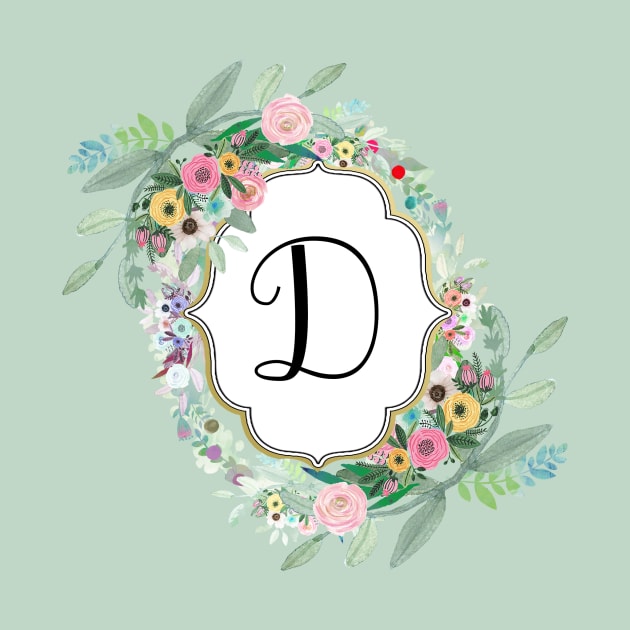 Letter Monogram D by GreenNest