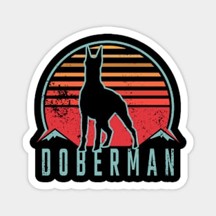 Doberman Retro / Dobermann Magnet