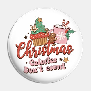 Christmas Calories Don't Count Pin