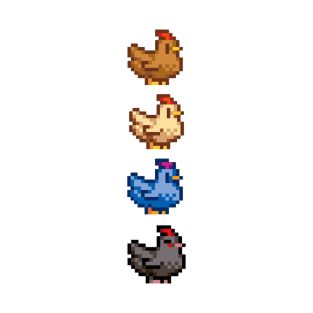 4 Chickens of Stardew Valley T-Shirt