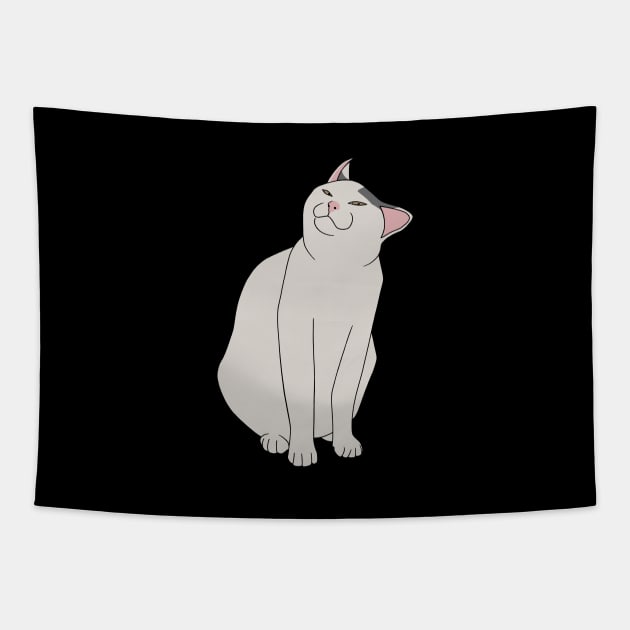 SMUG CAT MEME Tapestry by gin3art