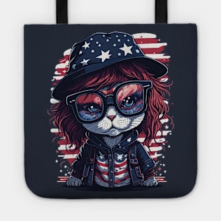 Patriotic Cat Tote