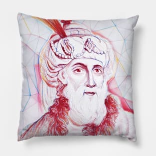 Flavius Josephus Portrait | Flavius Josephus Artwork | Line Art Pillow