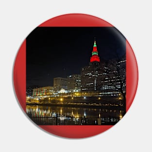 Tower City Red & Green Pin