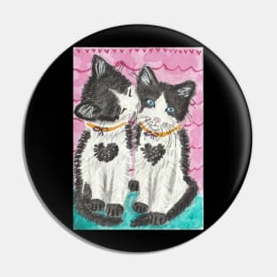 Baby kittens twins Pin