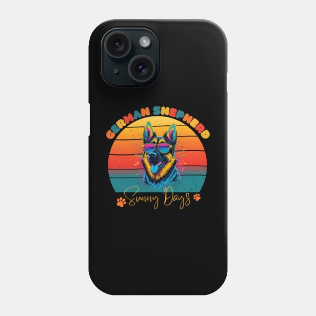 German Shepherd Sunny Days Phone Case by Relax and Carry On
