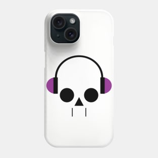 Skull with Headphones Phone Case