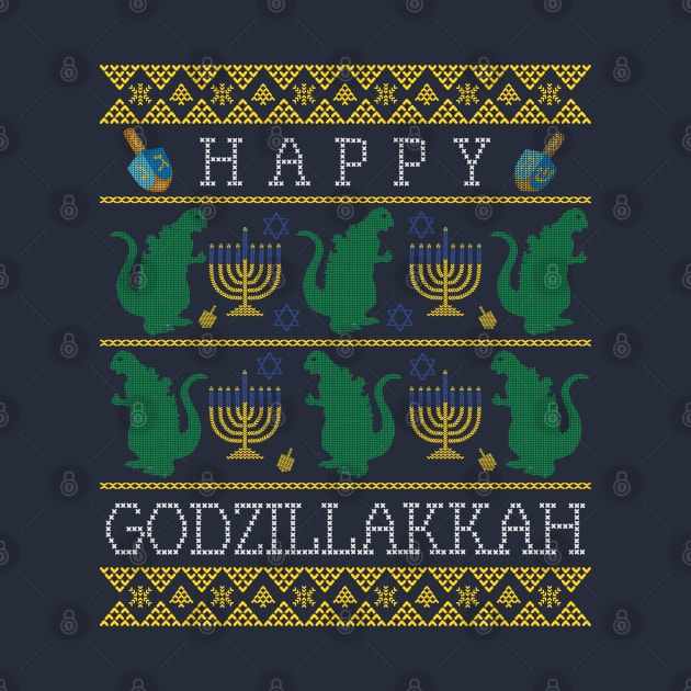 Happy Hannukkah Godzilla by Pop Fan Shop