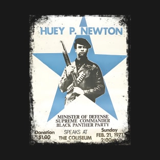 Huey Newton 1971 Poster T-Shirt