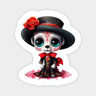 Dia de los Muertos Dog #3 Magnet