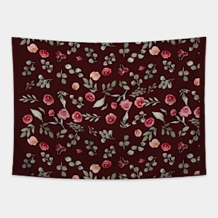 Flower Roses Pattern Retro Tapestry