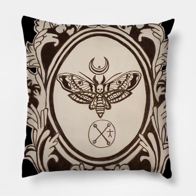 Beautiful Demons Pillow by Rachaelthegoth