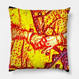 yellow hand Pillow