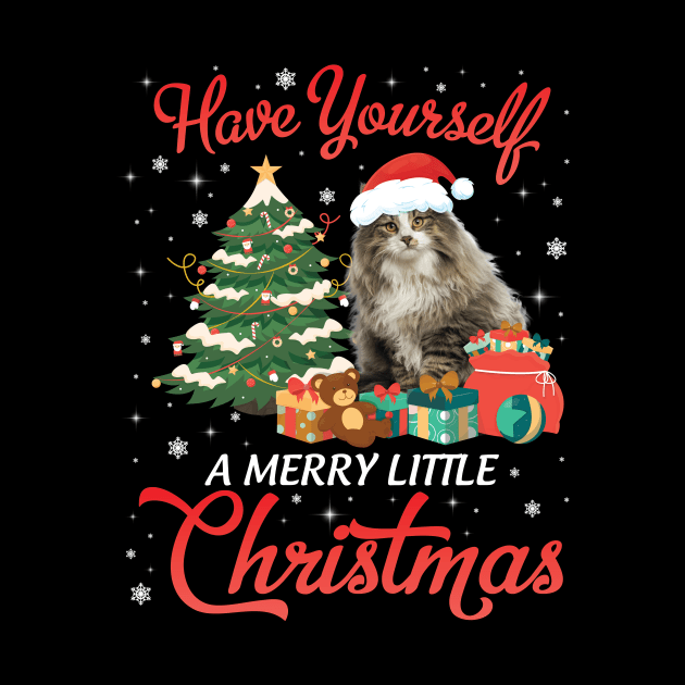 Norwegian Forest Cat Have Yourself A Merry Little Christmas Merry Xmas Noel Day Cat Mom Dad by Cowan79