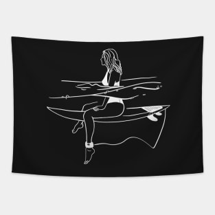 Surfer girl Tapestry