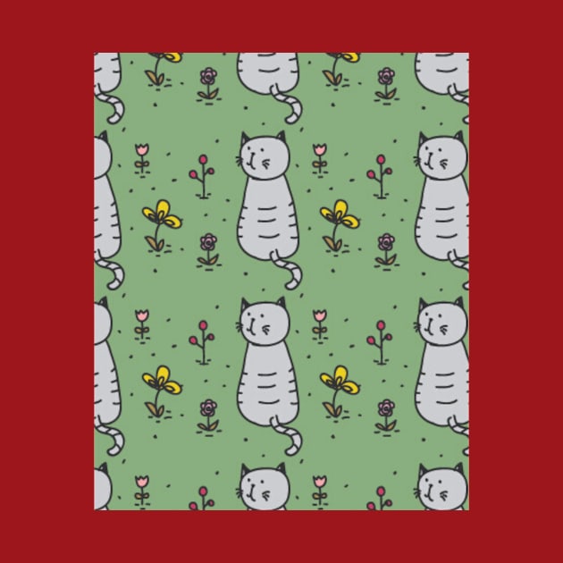 Pattern cute cats ,Funny cats by M.G Design 