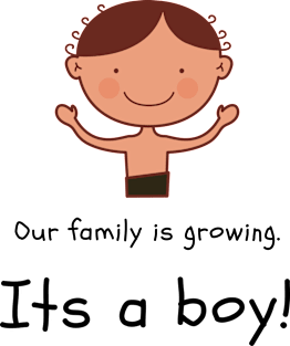 Love this 'Our family is growing. Its a boy' t-shirt! Magnet