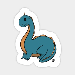 Cute dino / dinosaur / brachiosaurus (large print) Magnet